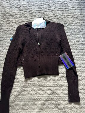 Chocolate Brown Heart-Pattern lounge set